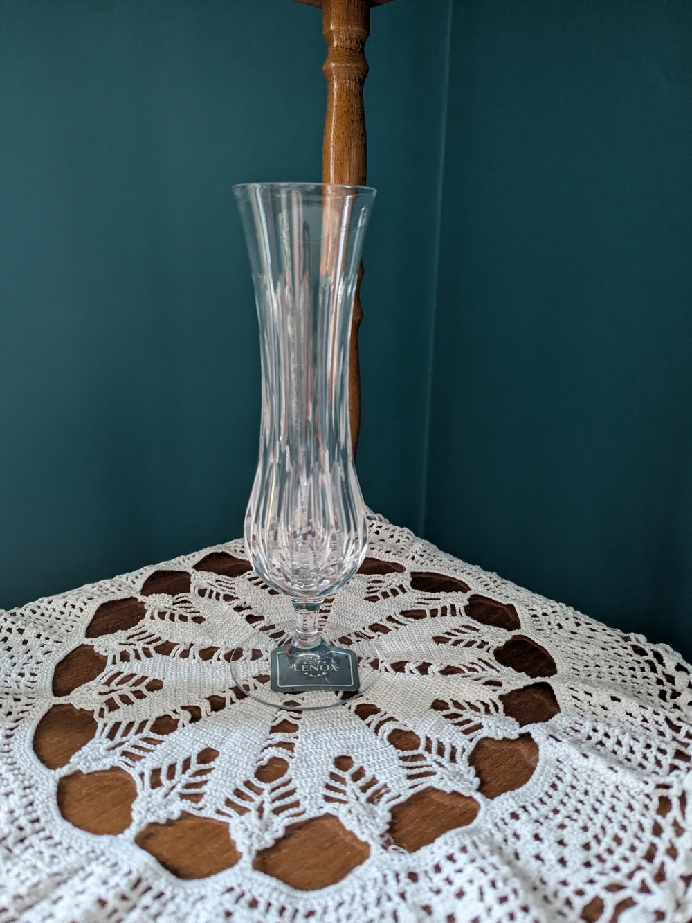 Lenox Clear Crystal Fluted Bud Vase - Clear